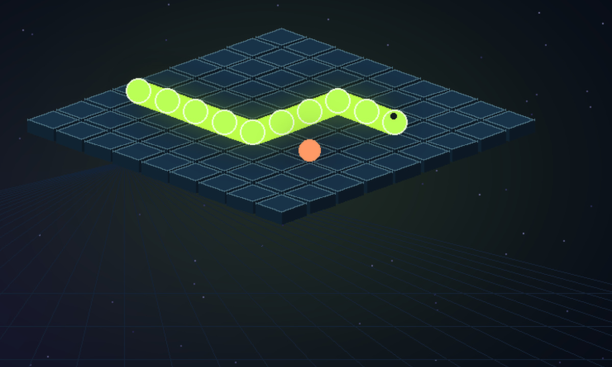 Neon Snake neon snake browser game artwork