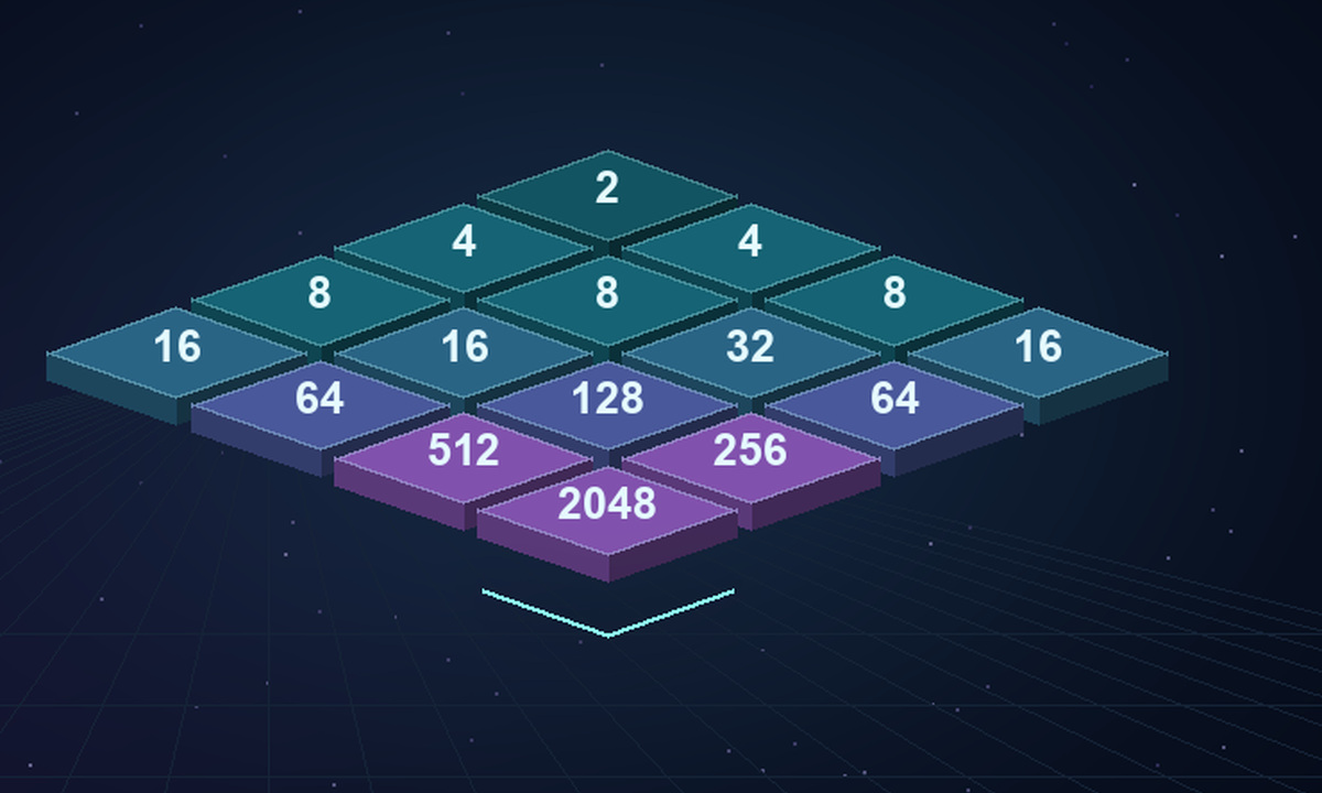 Prism 2048 prism 2048 browser game artwork